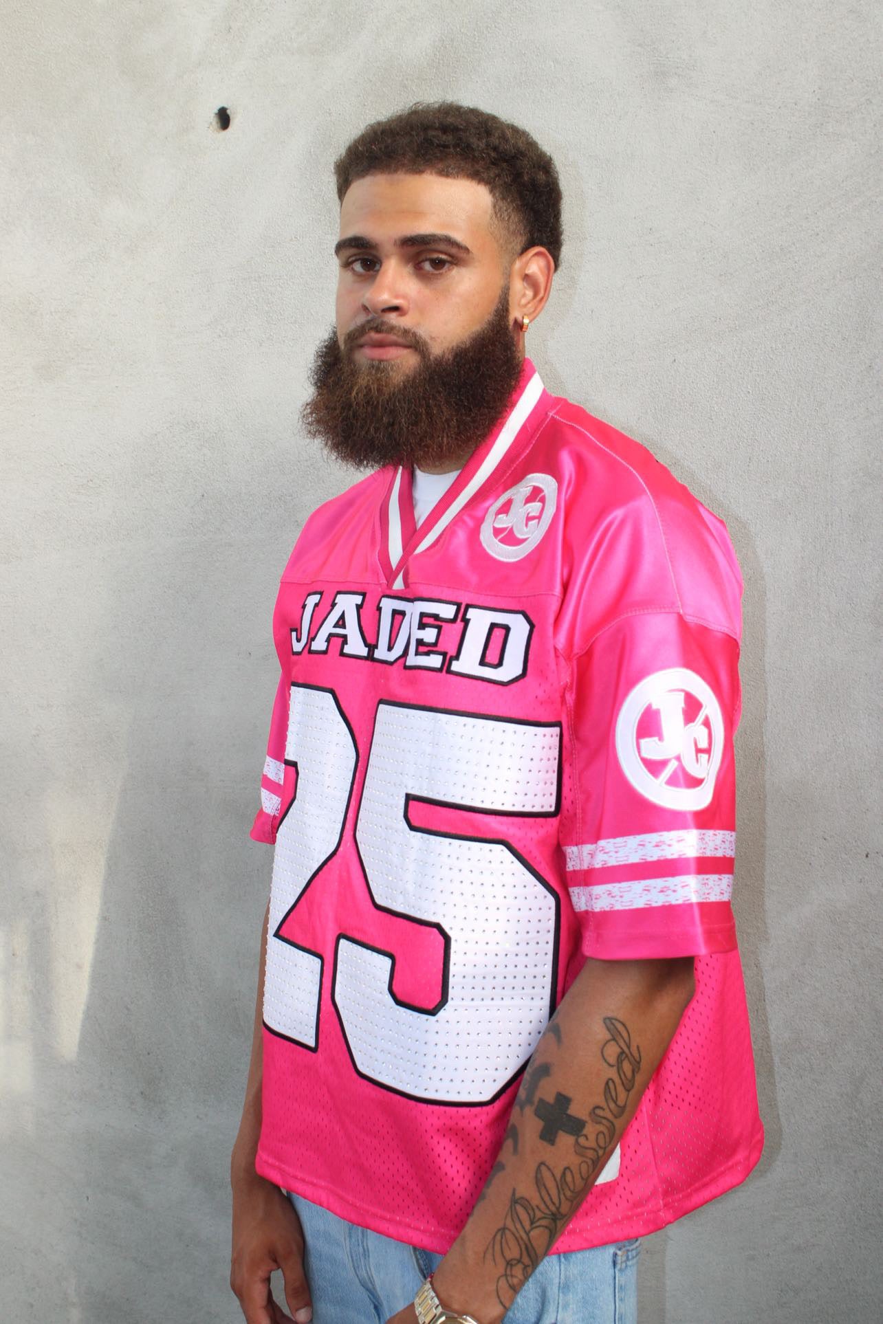 PINK RHINESTONE JERSEYS