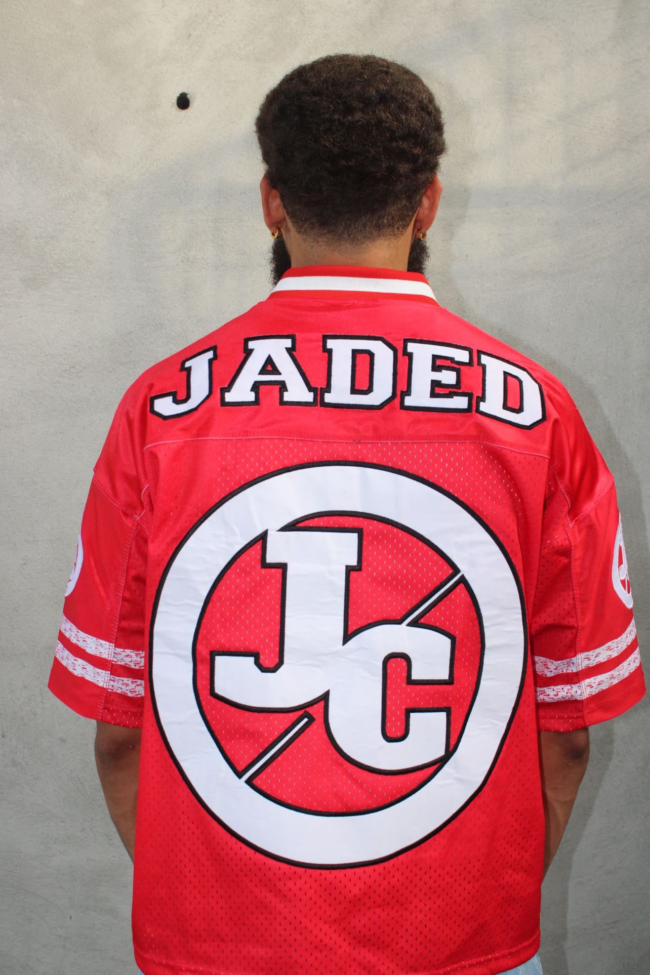 RED RHINESTONE JERSEY
