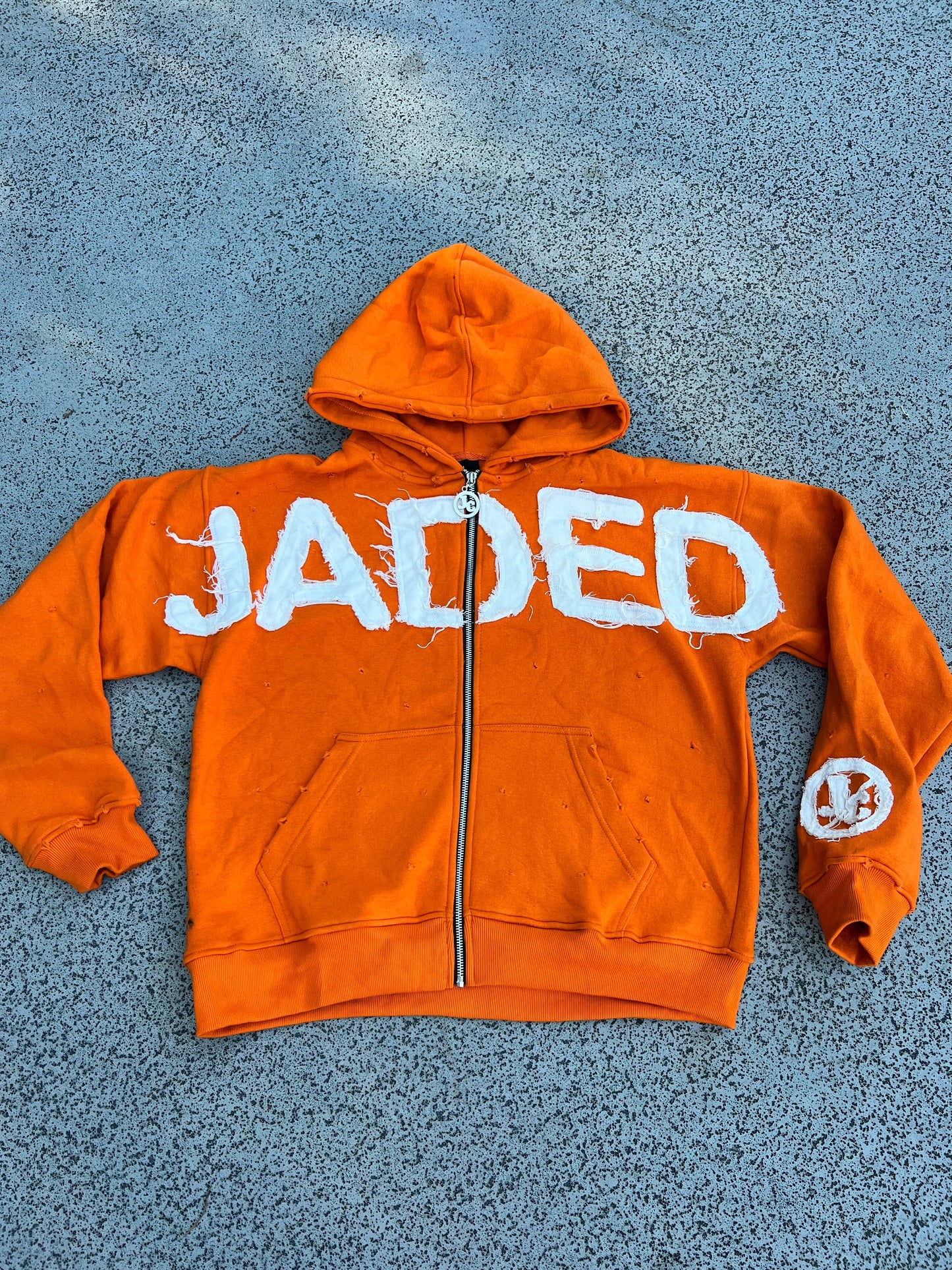 JADED DISTRESSED HOODIE