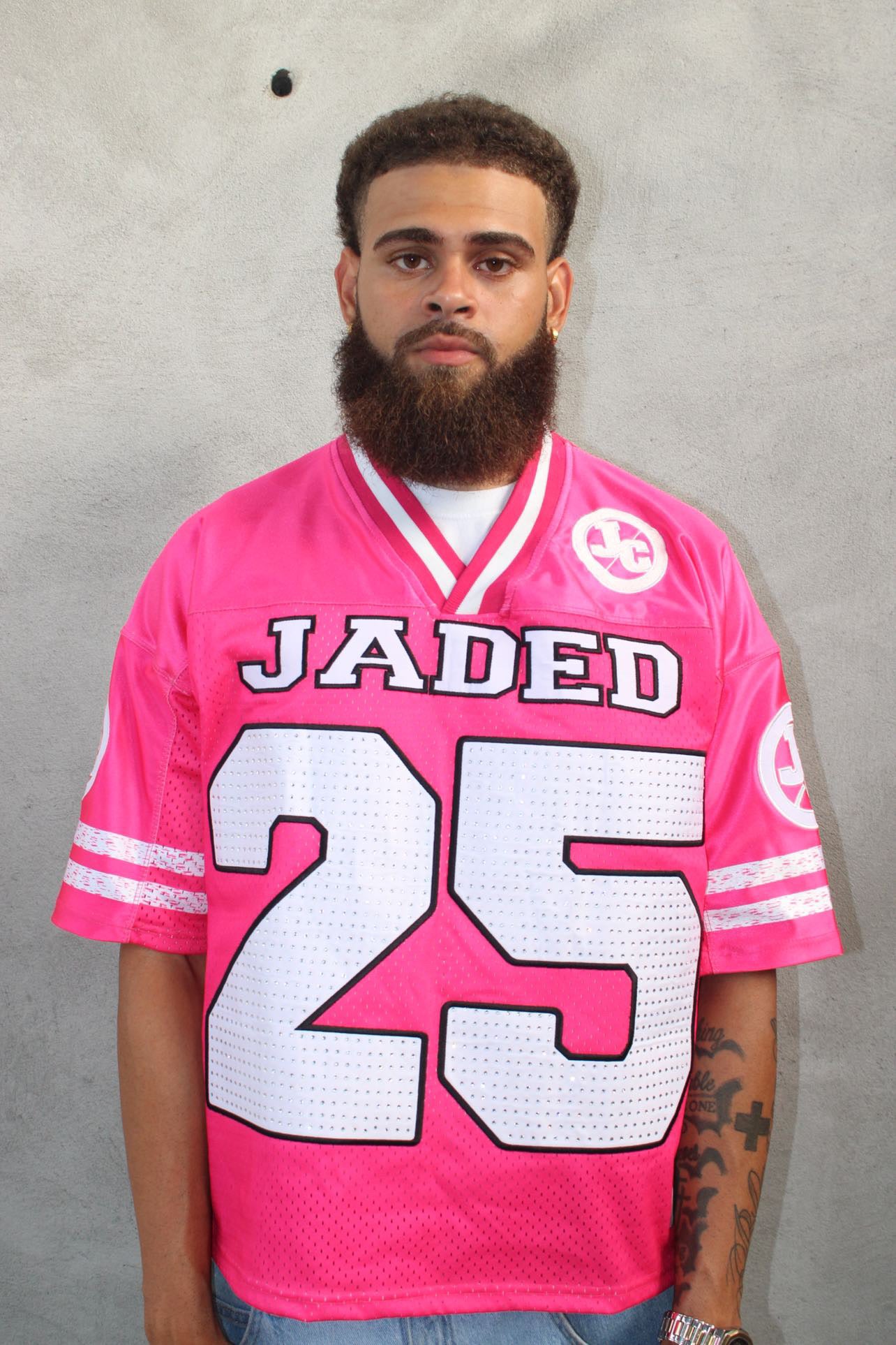 PINK RHINESTONE JERSEYS