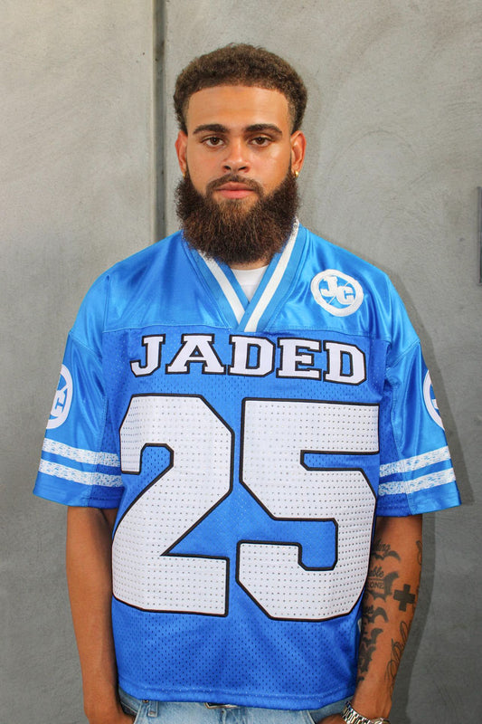 BLUE RHINESTONE JERSEY