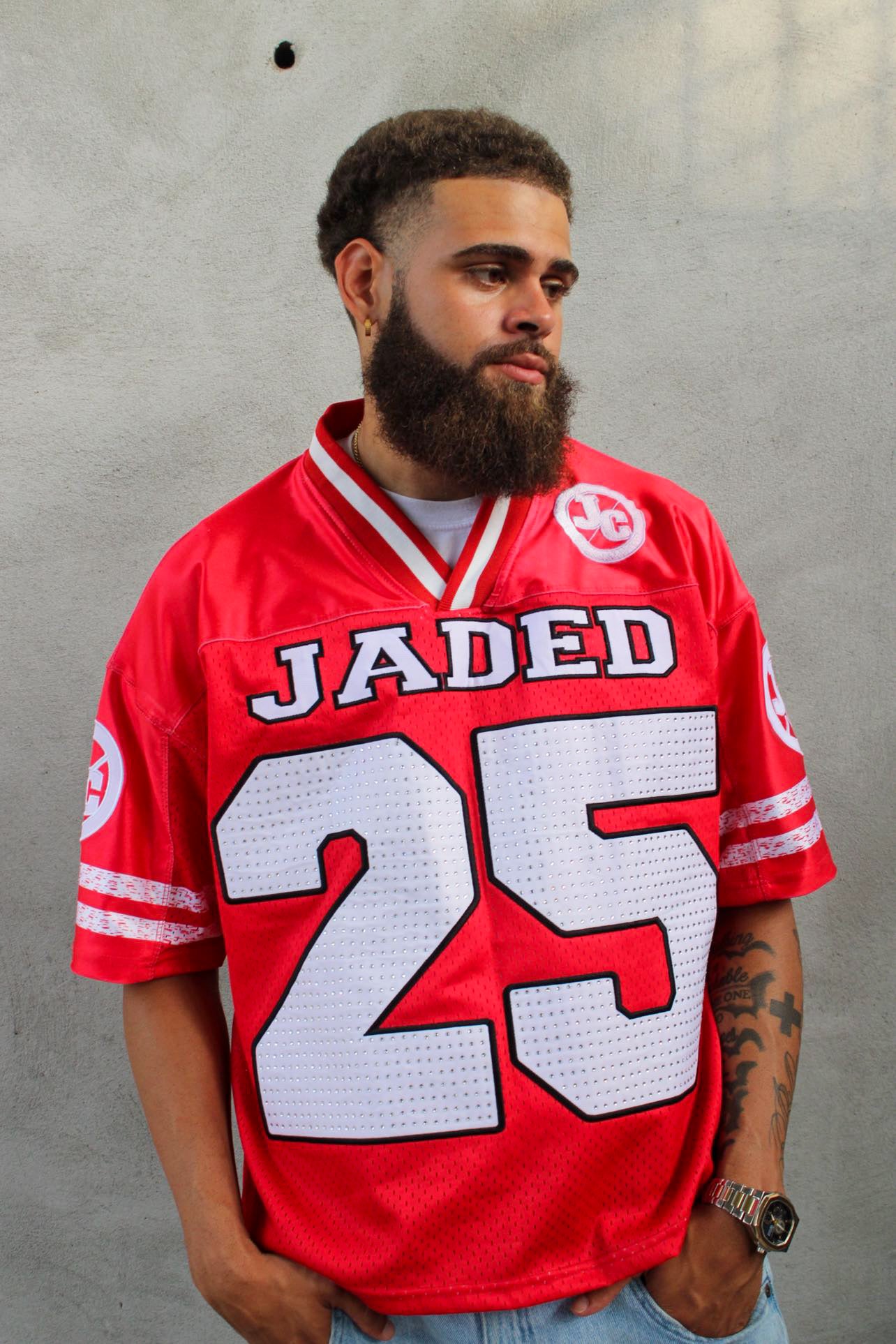 RED RHINESTONE JERSEY