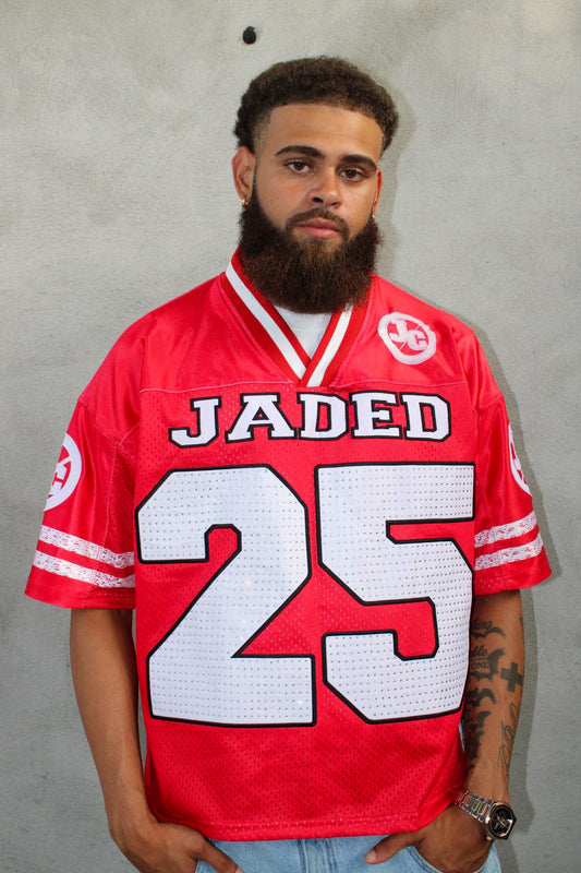 RED RHINESTONE JERSEY
