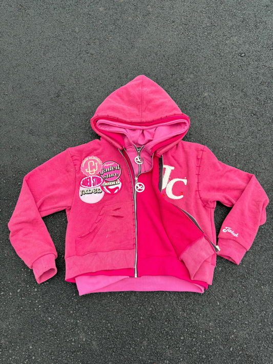 PINK JADED TRIPLE HOODIE